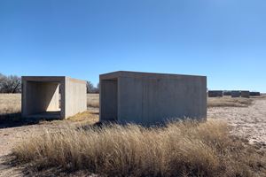 Donald Judd, '15 untitled works in concrete' (1980–1984). Permanent collection, the Chinati Foundation, Marfa, Texas. Donald Judd Art © 2020 Judd Foundation / Artists Rights Society (ARS), New York. Photo: Georges Armaos.